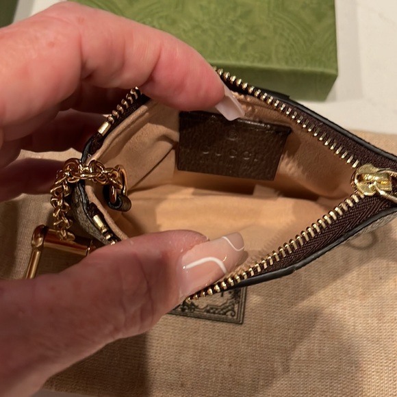 NWOT Gucci Ophidia Coin Pouch With Key Chain - Picture 7 of 11